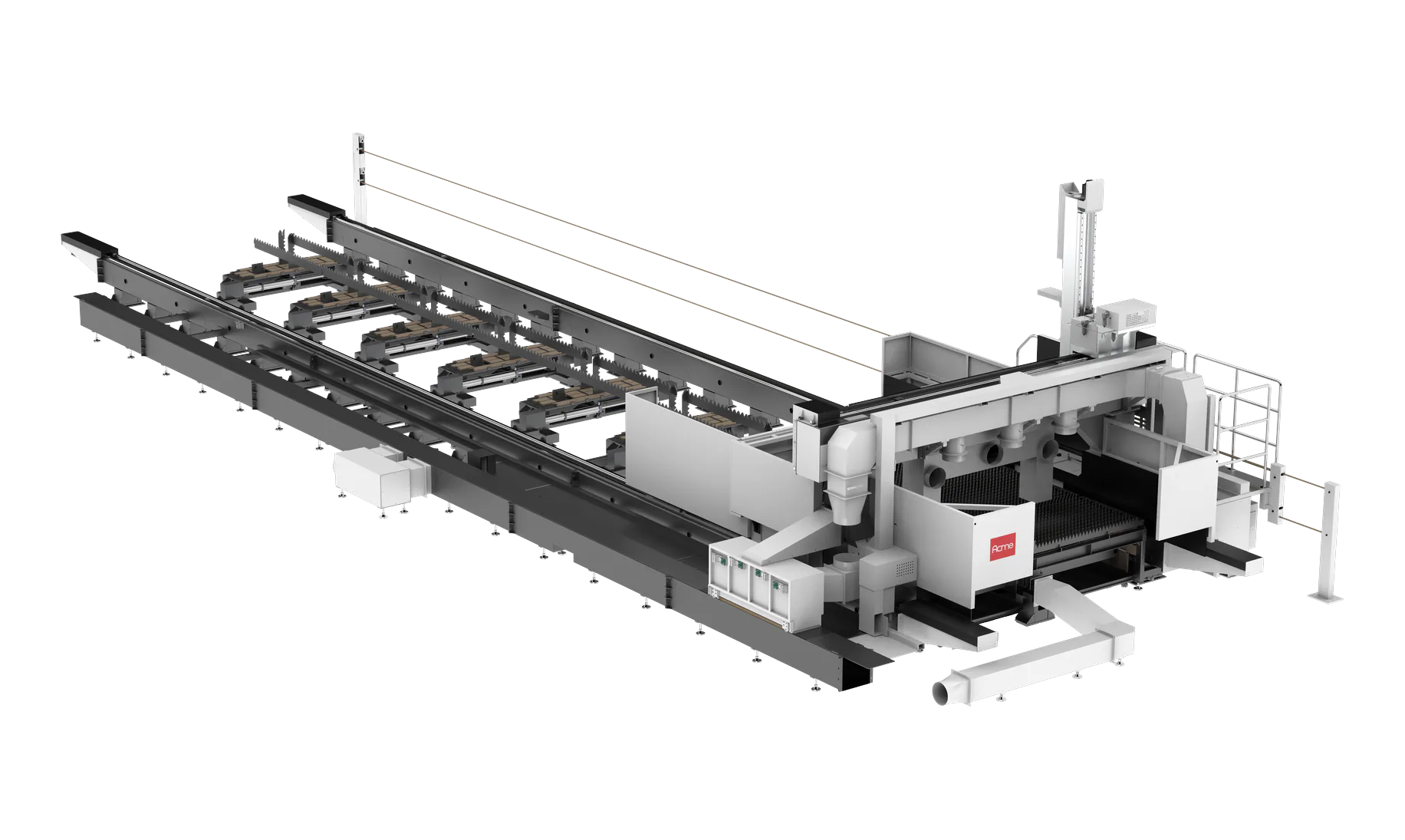 LHM Series — Mașină laser portal pentru profile grele și tablă — imagine 5